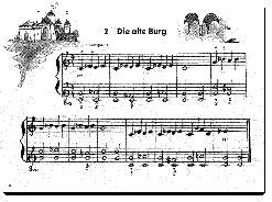 Kleine Stücke für Klavier von Gunter Kretschmer: Die alte Burg